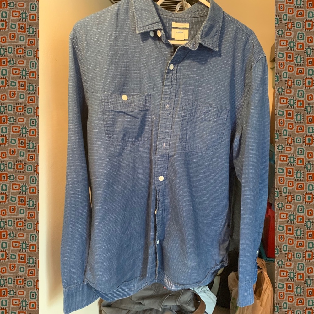 Old Navy Mens Button Down Large